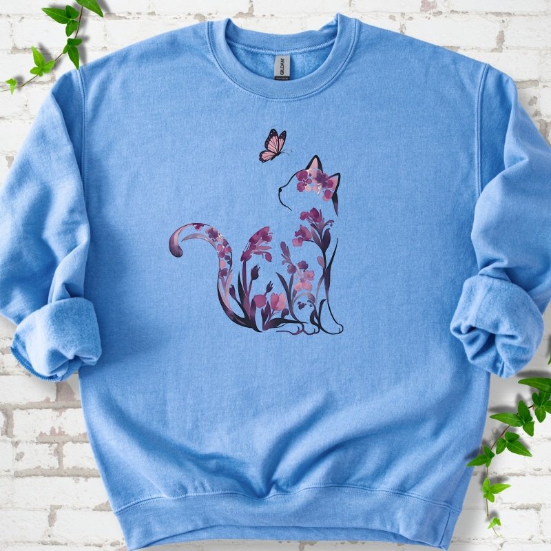 Floral Cat Sweatshirt
