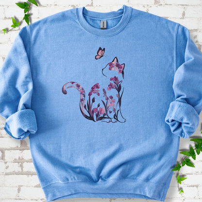 Floral Cat Sweatshirt