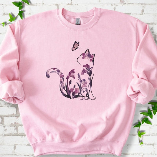Floral Cat Sweatshirt