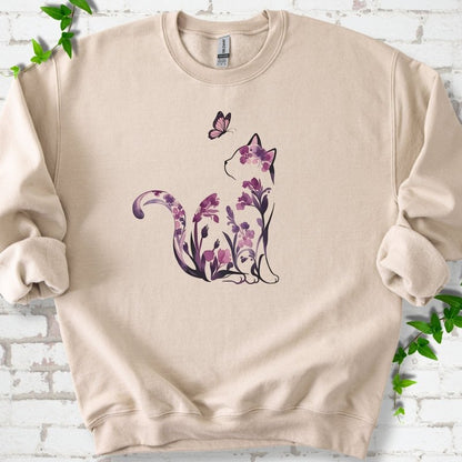 Floral Cat Sweatshirt