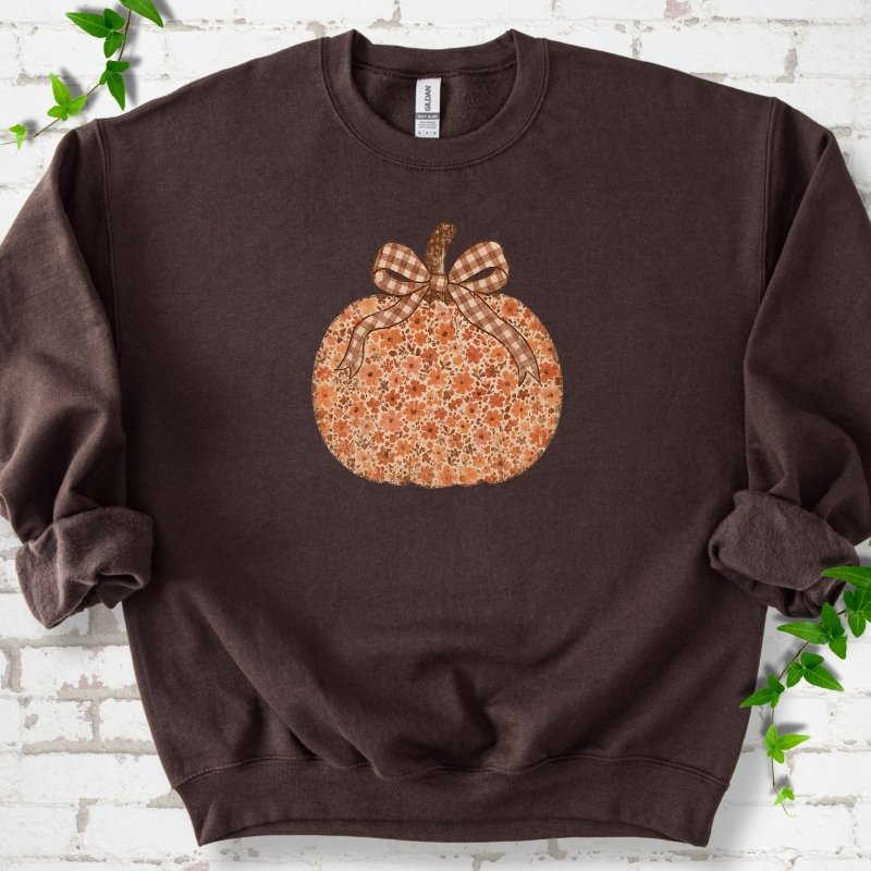 Floral Pumpkin Sweatshirt