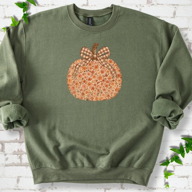 Floral Pumpkin Sweatshirt