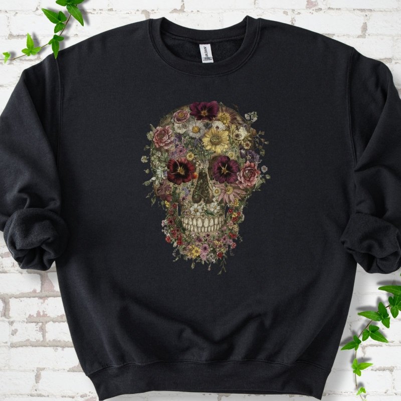 Floral Skull Sweatshirt