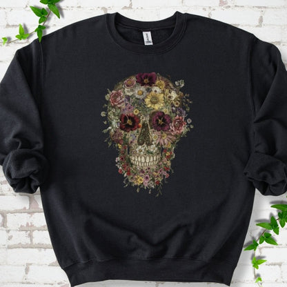 Floral Skull Sweatshirt