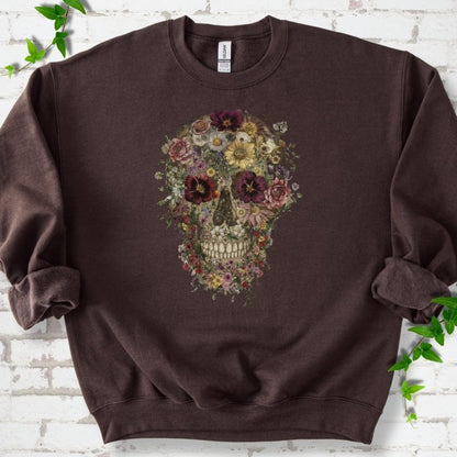 Floral Skull Sweatshirt