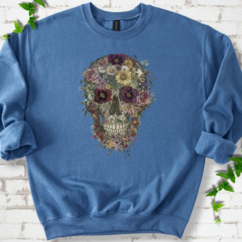 Floral Skull Sweatshirt