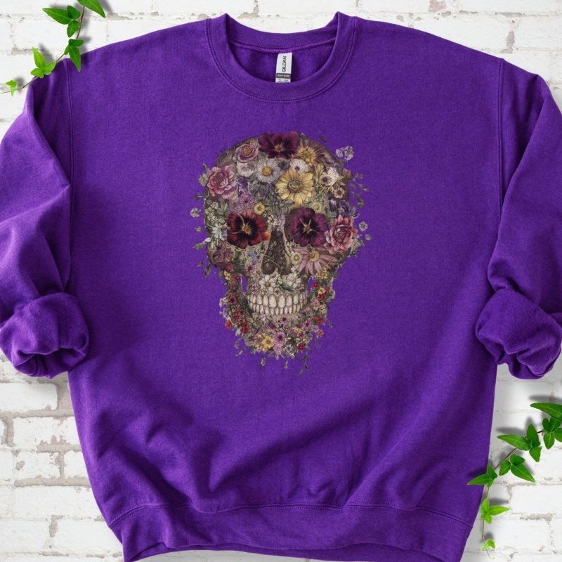 Floral Skull Sweatshirt