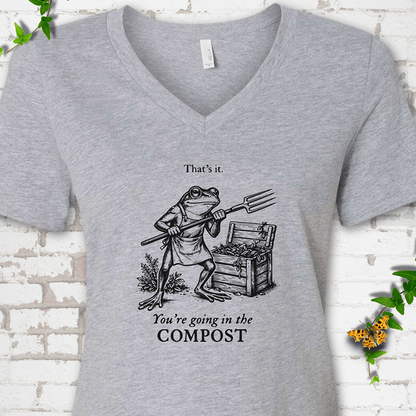 Going in the Compost V-Neck Tee