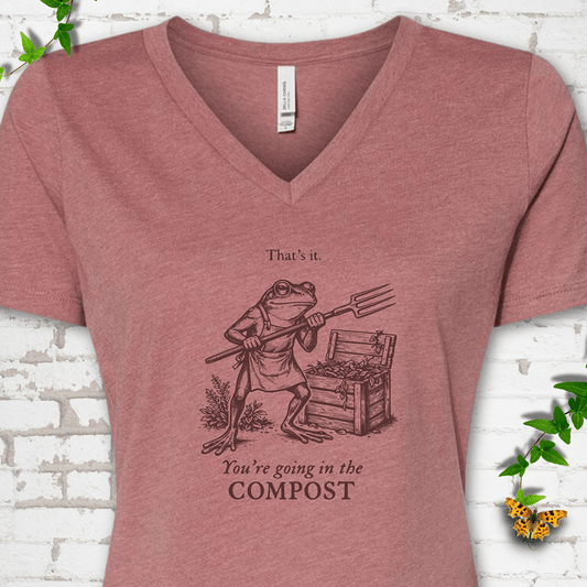 Going in the Compost V-Neck T-Shirt