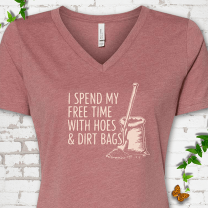 Hoes & Dirt Bags V-Neck T-Shirt