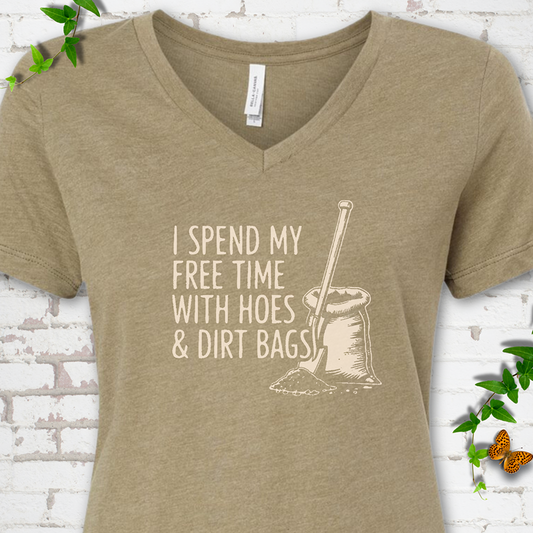 Hoes & Dirt Bags V-Neck T-Shirt