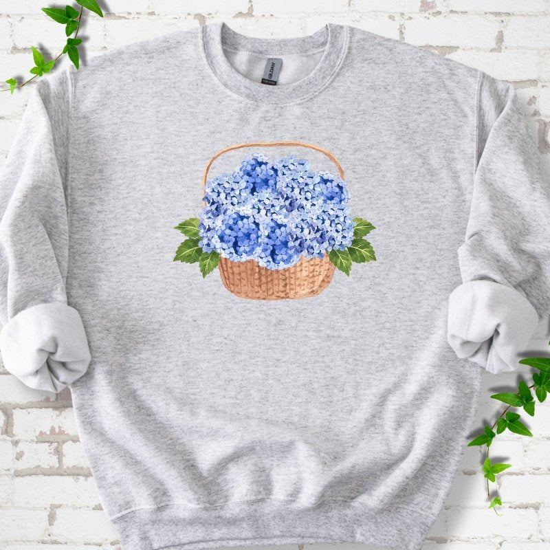 Hydrangea Basket Sweatshirt