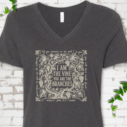 I Am The Vine V-Neck T-Shirt