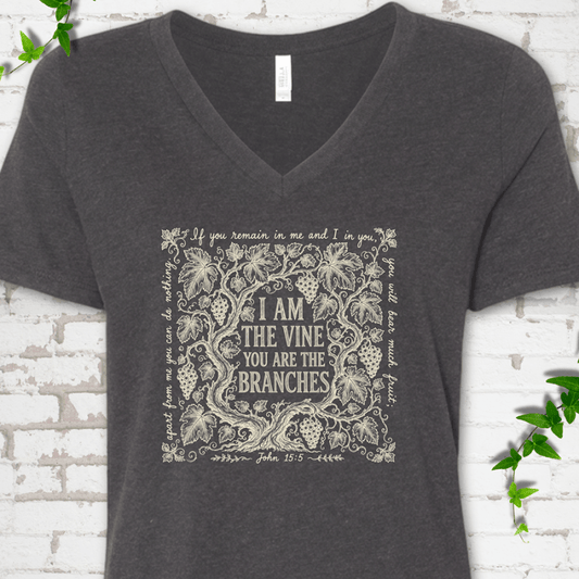 I Am The Vine V-Neck T-Shirt