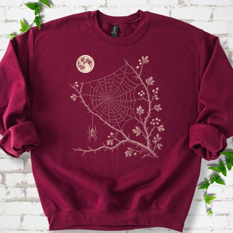 Moonlit Spider Web Sweatshirt
