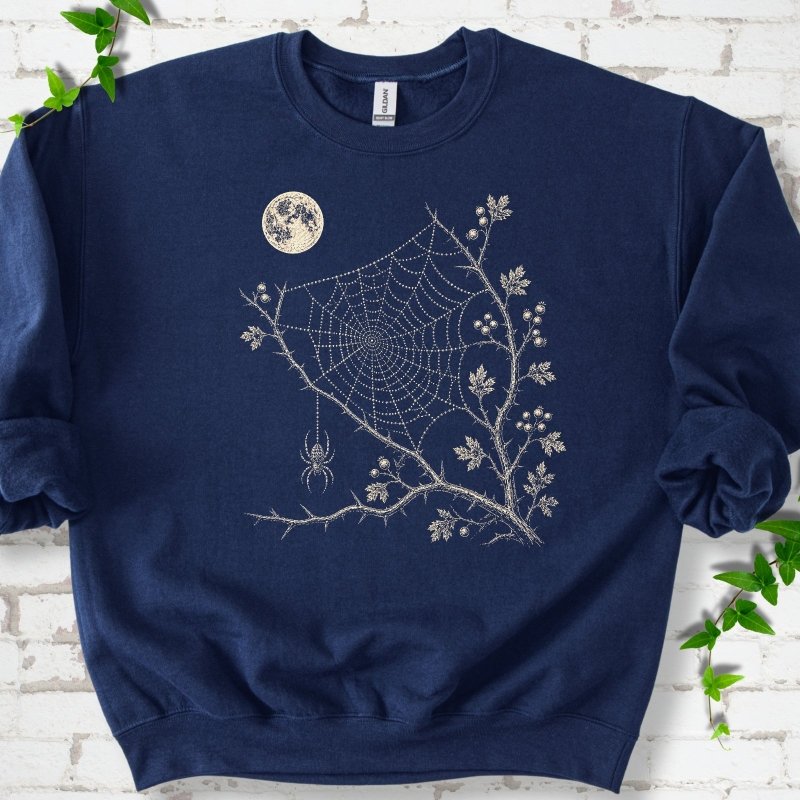 Moonlit Spider Web Sweatshirt