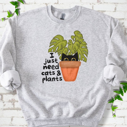 Need Cats & Plants Sweatshirt