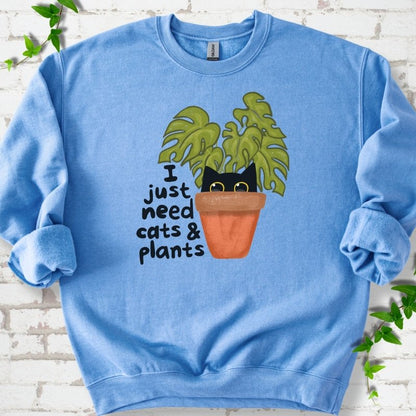 Need Cats & Plants Sweatshirt