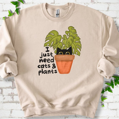 Need Cats & Plants Sweatshirt