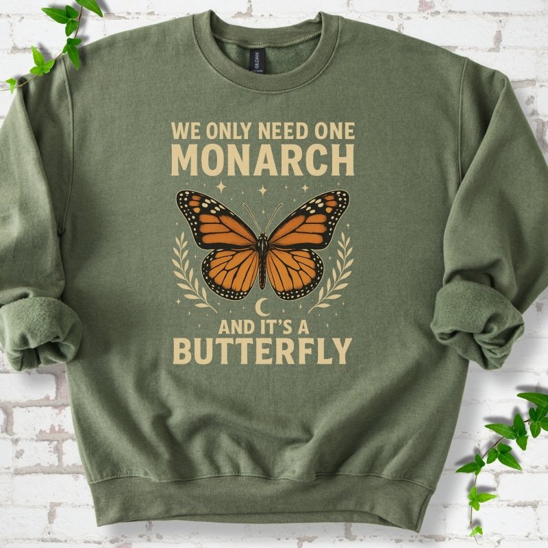 One Monarch Butterfly Sweatshirt