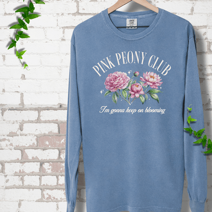 Pink Peony Club LS T-Shirt