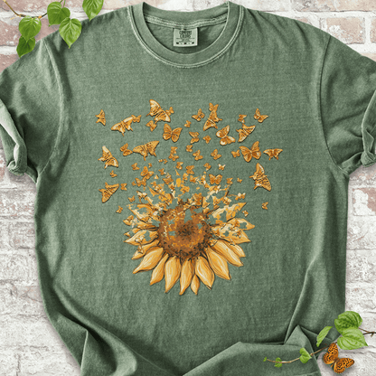 Sunflower Butterfly Burst T-Shirt