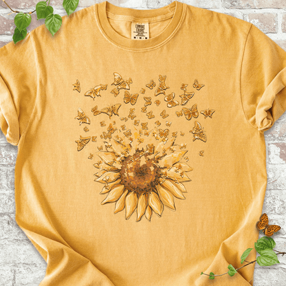 Sunflower Butterfly Burst T-Shirt