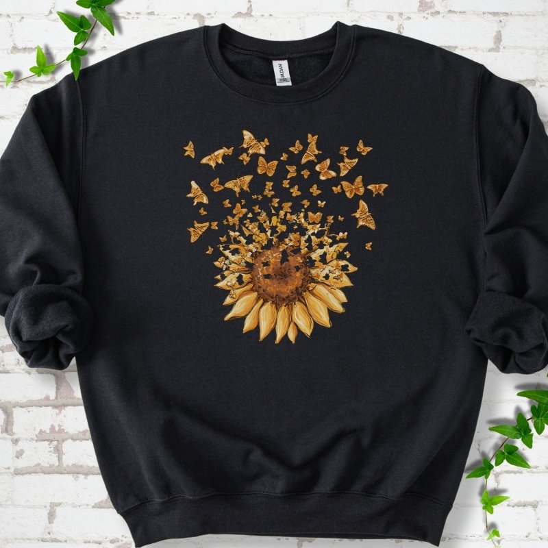 Sunflower Butterfly Burst Sweatshirt