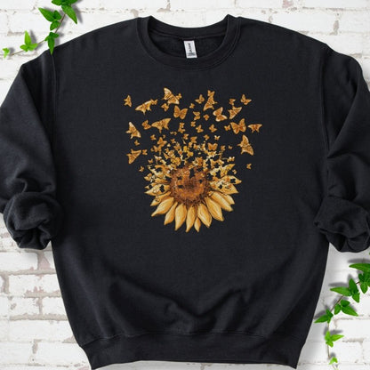 Sunflower Butterfly Burst Sweatshirt