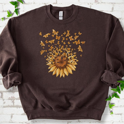 Sunflower Butterfly Burst Sweatshirt