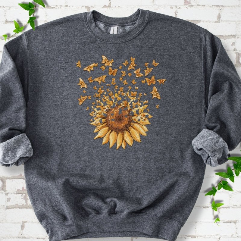 Sunflower Butterfly Burst Sweatshirt