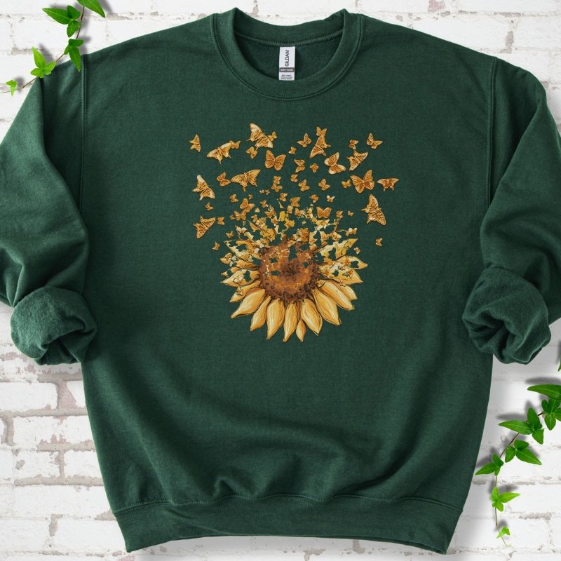 Sunflower Butterfly Burst Sweatshirt