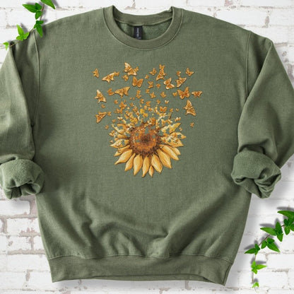 Sunflower Butterfly Burst Sweatshirt