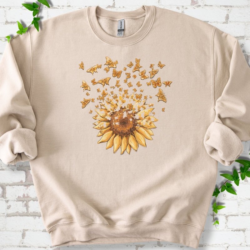 Sunflower Butterfly Burst Sweatshirt