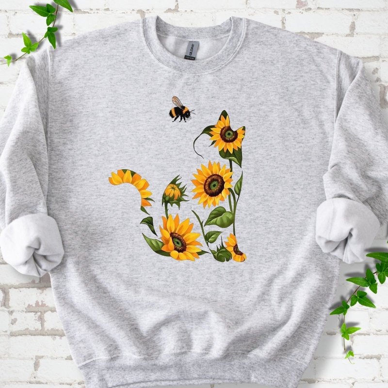 Sunflower Cat Sweatshirt