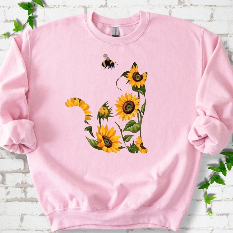 Sunflower Cat Sweatshirt