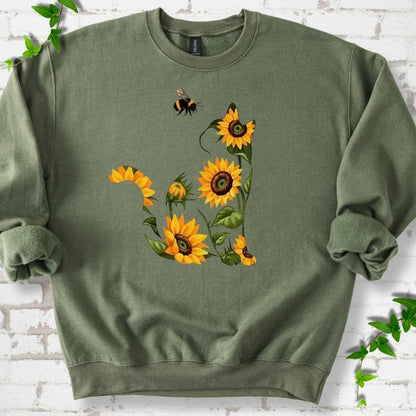 Sunflower Cat Sweatshirt