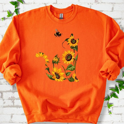 Sunflower Cat Sweatshirt