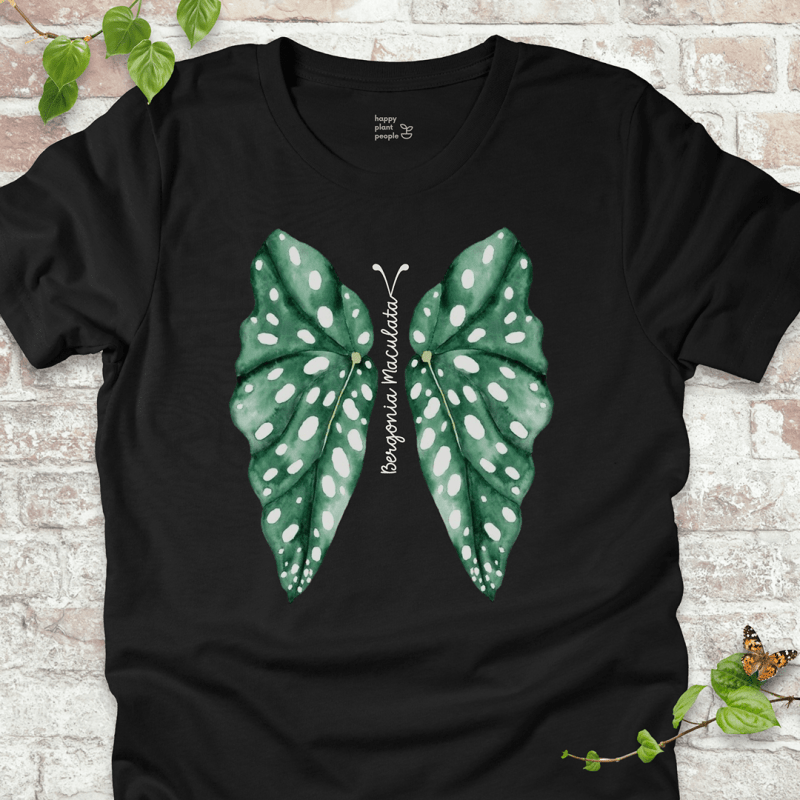 Polka Dot Bergonia Butterfly T-Shirt