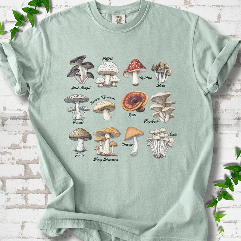 Vintage Mushroom Guide T-Shirt