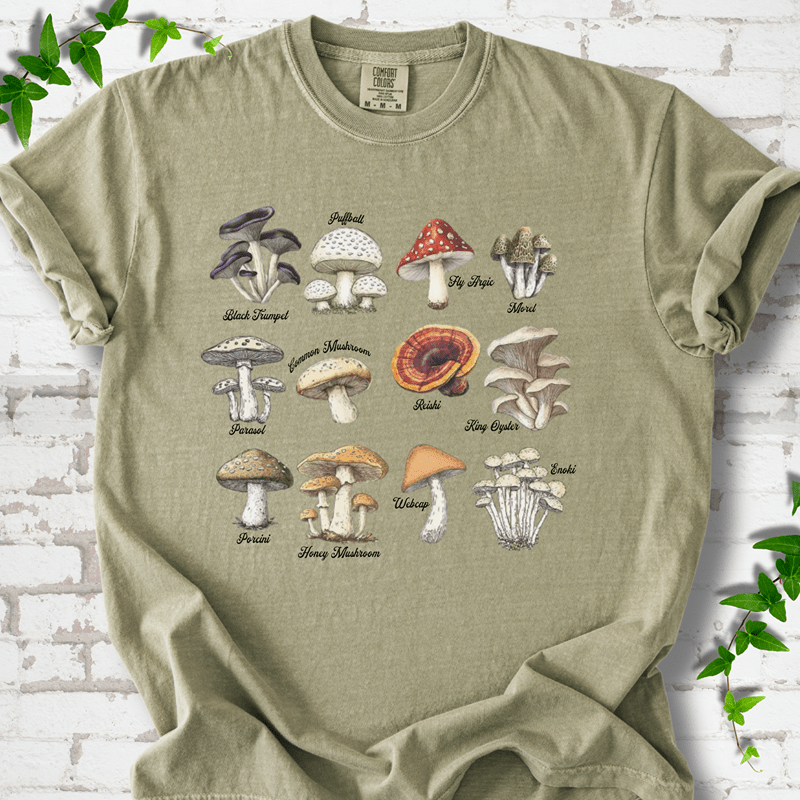 Vintage Mushroom Guide T-Shirt