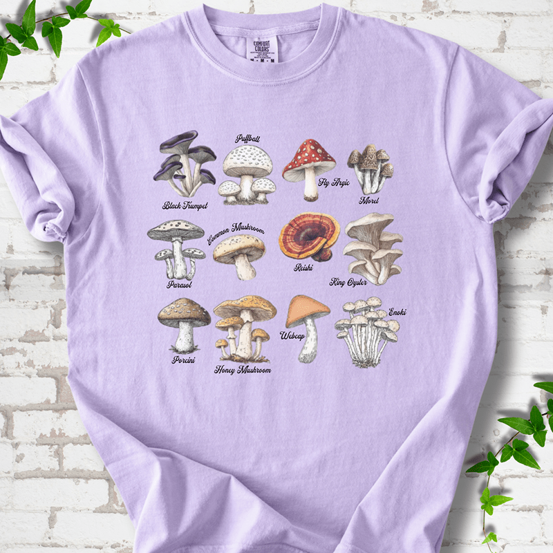 Vintage Mushroom Guide T-Shirt