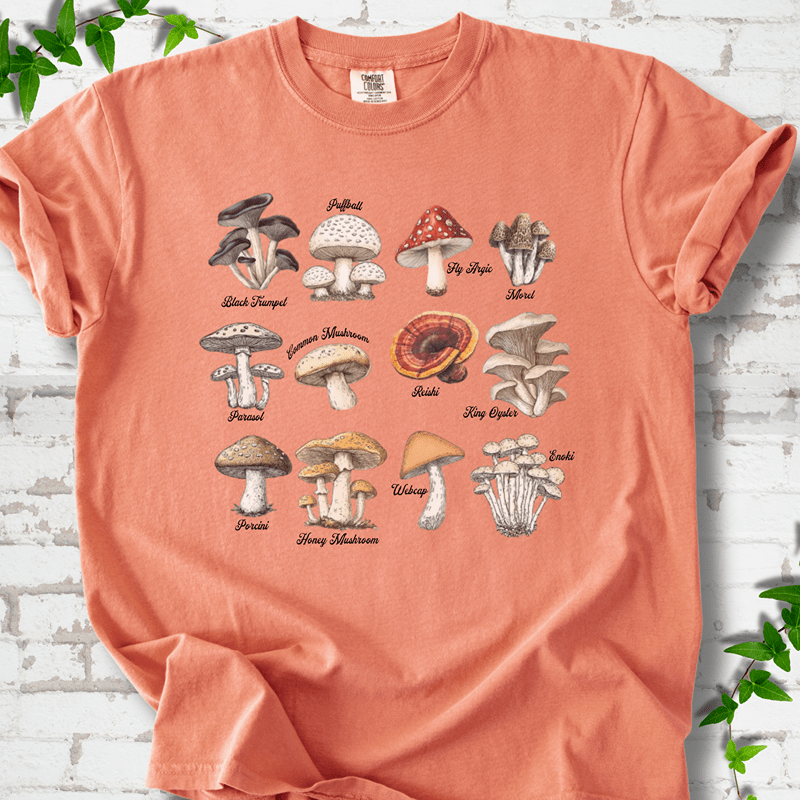 Vintage Mushroom Guide T-Shirt