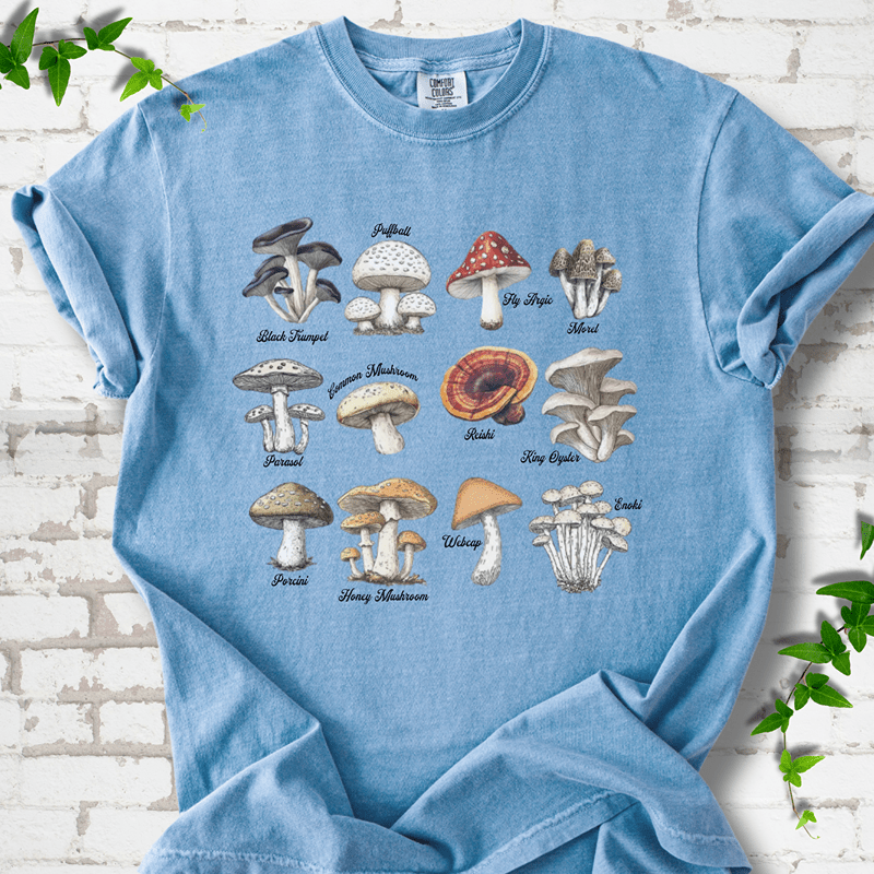 Vintage Mushroom Guide T-Shirt