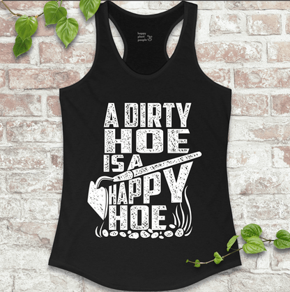 Cheeky women’s gardening tank in soft black for dirty hoes who love to dig