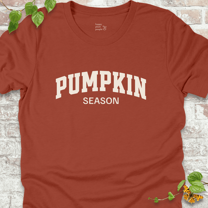 Soft Rust-colored tee with bold Pumpkin Season design for cozy fall days
